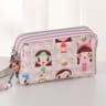 Fashion Hand Makeup WOMENS Bag Threelayer Zipper Mobile Phone Bag Waterproof Multilayer Pocket Bag 5