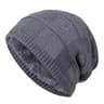 Unisex Plain Color Winter Hats Warm Ski Beanie Cap Men Women New High Quality Fur Lined Cotton Knit 7