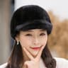 100 Genuine Mink Fur Winter Hat Warm Mink Fur Cap Natural Quality Female Fashion Mink Fur Cap Lady