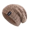 Warm Knitted Hats For Women Casual Fleece Lined Beanie Sports Label Winter Hat Warm Knitted Hats 7