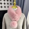Winter Fox Fur Scarf Thickened Real Scarf For Women Fluffy Neck Warmer Fluffy Shawls Female Coat Co 2