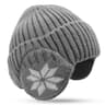 Winter Knitted Hat Plush Warm New Outdoor Women Men Faux Fur Lined Bomber Hats Peaked Cap Fashion 5