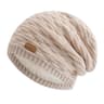 Winter Knitted Hat For Men Women Warm Beanie Cap Slouchy Style New Fashion Fur Lined Casual Decor 0