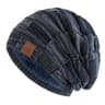 Women Winter Hats Fashion Slouchy Warm Beanie Multicolor Mixing Color Streetwear Cap 11