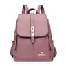 Leather Vintage School Backpack Large Capacity For Women Bookbag Travel Rucksack 8