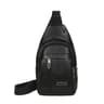 Leather Crossbody Sling Bag For Men Fashion Business Chest Bag Vintage Messenger Pack 3