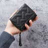 New Womens Wallet Short Simple Embroidered Love PU Zero Wallet Multi Card Small Wallet Wallet Walle 0