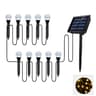 RGB LED Solar Lights For Outdoor Garden Spherical Bubble Ball Lights With Light Modes For Pathway A 7