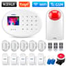 WIFI GSM Home Security Protection Alarm System Kit  Tuya Smart Alexa Support Motion Detector 10