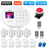 WIFI GSM Home Security Protection Alarm System Kit  Tuya Smart Alexa Support Motion Detector 12