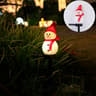 Solar Christmas Snowman Light Lawn Garden Decorative Light For Outdoor Courtyard Plugin Landscape G 6