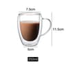Double Bottom Wall Glass Coffee Cup  Thermal Heat Resistant Whiskey Tea Cocktail Vodka Shot Wine Mu 5