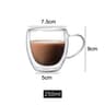 Double Bottom Wall Glass Coffee Cup  Thermal Heat Resistant Whiskey Tea Cocktail Vodka Shot Wine Mu 7