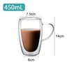 Transparent Glass Coffee Cup For Milk Whiskey Tea Beer Double Wall Heat Resistant Cocktail Vodka Wi 8
