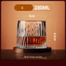 Crystal Whiskey Glasses Rotating Spinning Tumbler Whiskey Glass With Base Wine Brandy Glass Cup Dri 6