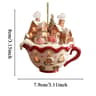 Acrylic Coffee Cup Ornament Christmas Tree Pendant Decoration 2D Art Keychain Snow House Pendant Fo 6