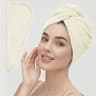Textured Hair Towel Solid Color Dry Hair Cap 98 X 255 Absorbent Towel Wrap For ButtonDown Women 11