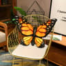 Plush Velvet Butterfly Shaped Throw Pillow Soft Stuffed Seat Cushion Pad Decorative Animal Pillow F 7