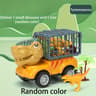 Dinosaur Transport Truck For Kids Friction Powered Dinosaur Toys Pull Back Dino Cars For Boys 6