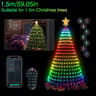 Bluetooth RGB Christmas Tree Lights  DIY LED String Light With IC Control 6