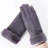 Winter Suede Gloves For Women  Touchscreen Full Finger Fleece Gloves For Cold Weather Hiking And Ou 7