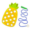 Wooden Lacing Toy For Toddlers  Educational Fruit Threading Puzzle Set Fine Motor Skill Development 7