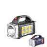 Solar Rechargeable Flashlight USB LED Camping Light With COB Work Light Power Bank 6