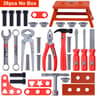 Children Tool Set With Electric Toy Drill Fun Pretend Play Tool Kit For Boys  Girls 7