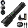 High Power LED Flashlight Rechargeable Type C Zoom Torch Window Breaker For Outdoor Camping  Hiking 8