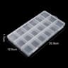 Transparent Jewelry Organizer Box  Clear Plastic Storage Case For Earring And Bead Display 9