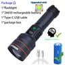 Powerful LED Flashlight USB Rechargeable High Power Tactical Torch For Outdoor Adventures 7