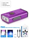 Trustfire Minix Mini Flashlight Keychain UV Lamp Rechargeable Mode LED Torch With Red Light 9
