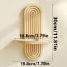 Bohemian Solid Wood Wall Shelves Decorative Spice Organizer For Bedroom Living Room Or Kitchen 6