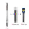 Multicolor Pen With Pencil Lead Multi Color Ballpoint Pen For School Office Notes 7