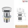 Pop Up Bathroom Sink Drain Stopper With Copper Spring Core Leak Proof Washbasin Drain Filter 4