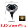 Solar Disk Garden Lights Outdoor Waterproof LED Ground Pathway Lights 6