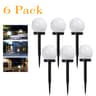 Solar LED Garden Globe Lights Waterproof Outdoor Pathway  Yard Lighting Set 8