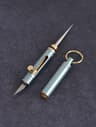 Portable Brass EDC Toothpick Keychain Multi Tool For Camping And Everyday Carry 7