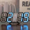 LED Digital Wall Clock With Night Mode Temperature Display  Alarm For Modern Home Decor 9