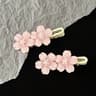 Cherry Blossom Hair Clips For Girls Kawaii Flower Hair Barrettes For Side Bangs  Everyday Styling 7