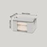Large Foldable Clothes Storage Organizer With Clear Window And Handles 7