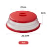 Collapsible Microwave Splatter Cover With Vented Lid And Multipurpose Mat 9