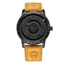Magnetic Rolling Pointer Leather Quartz Watch For Men 10