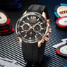 Waterproof Chronograph Watch With Luminous Dial And Silicone Strap 6
