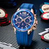 Waterproof Chronograph Watch With Luminous Dial And Silicone Strap 10