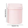 Mini Desktop Trash Can With Lid Compact Tabletop Waste Bin 6