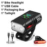 LED USB Rechargeable Bicycle Headlight For MTB And Night Cycling 7