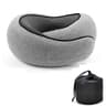 Memory Foam Travel Neck Pillow With UShaped Support And Soft Cotton Cover 7