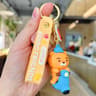 Cartoon Silicone Figurine Keychain With GoldTone Lobster Clasp 9