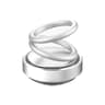 Car Dashboard Solar Double Ring Aroma Suspension silver
